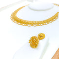 Attractive Laced 22k Gold Necklace Set