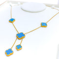 Extravagant Turquoise 21k Gold Necklace 