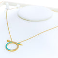lustrous-sleek-21k-gold-cz-necklace