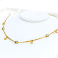 Glamorous Star Charmed 21k Gold Necklace 