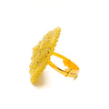 Versatile Glamorous 22k Gold Statement Ring 