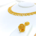 Impressive Sleek Heirloom 22k Gold Necklace Set