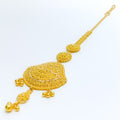 Ornate Fan Shaped 22k Gold Tikka 