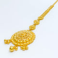 Refined Floral Round 22k Gold Tikka 