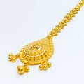 Dressy Drop Shaped 22k Gold Tikka 