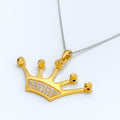 elegant-crown-22k-gold-cz-pendant