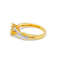 Fascinating Floral 18k Gold + Diamond Ring