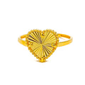 Attractive Heart 21K Gold Ring