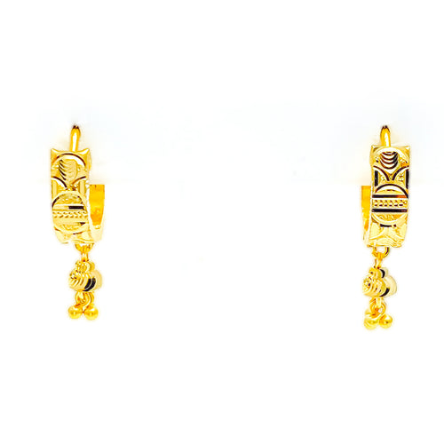 Exquisite Chic 22k Gold Radiant Earrings 