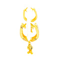 Exquisite Chic 22k Gold Radiant Earrings 