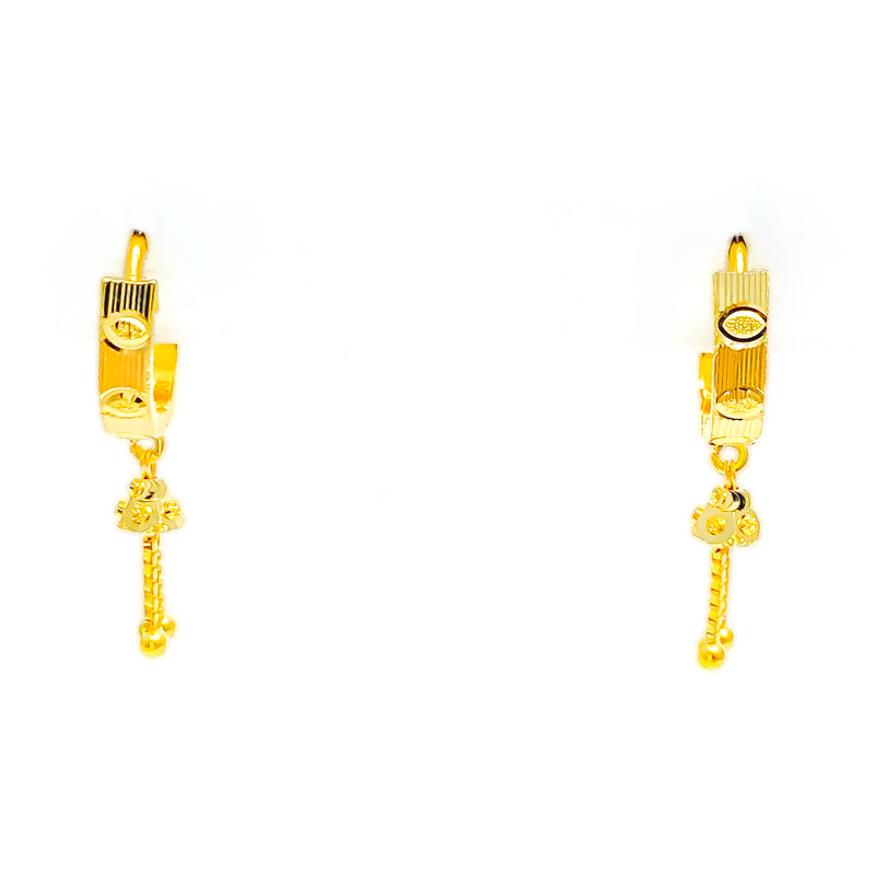 Dotted Nobel Majestic 22k Gold Earrings