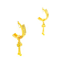 Dotted Nobel Majestic 22k Gold Earrings