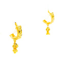 Iconic High Finish 22k Gold U Bali Earrings 