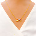 Special Love Diamond + 18k Gold Necklace 