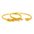 Traditional Fine Beaded 22k Gold Pipe Bangles