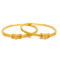 Vibrant Festive 22k Gold Pipe Bangles