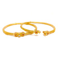 Vibrant Festive 22k Gold Pipe Bangles