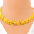 Elegant Impressive Luminous 22k Gold Necklace Set