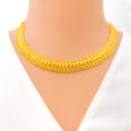 Elegant Impressive Luminous 22k Gold Necklace Set