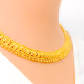 Elegant Impressive Luminous 22k Gold Necklace Set