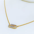 Radiant Paperclip 18k Gold + Diamond Necklace 