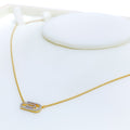 Radiant Paperclip 18k Gold + Diamond Necklace 