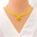 Classic Grandiose 22k Gold Rich Necklace Set 