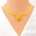 Classic Grandiose 22k Gold Rich Necklace Set 