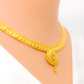 Classic Grandiose 22k Gold Rich Necklace Set 