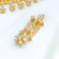 sparkling-dangling-diamond-flower-18k-gold-set