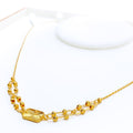 Dazzling Rectangular 21k Gold Necklace