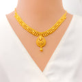 Gorgeous Dapper 22k Gold Dangling Necklace Set 