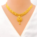 Gorgeous Dapper 22k Gold Dangling Necklace Set 