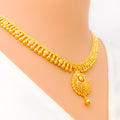 Gorgeous Dapper 22k Gold Dangling Necklace Set 