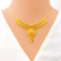 Iridescent Traditional 22k Gold Heirloom Necklace Set 