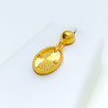 Ornate Oval 21K Gold Necklace Set