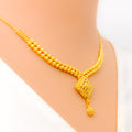 Nobel Classy 22k Gold Kite Shaped Necklace Set 