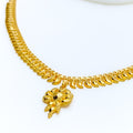 Exclusive Hanging Leaf 22k Gold Necklace