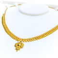 Exclusive Hanging Leaf 22k Gold Necklace