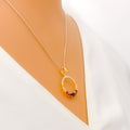 colorful-round-diamond-18k-gold-pendant