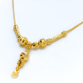 Graceful Ornate 21k Gold Necklace