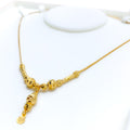 Graceful Ornate 21k Gold Necklace