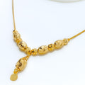 Fashionable Sleek 21k Gold Necklace