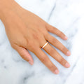 Beautiful Baby Pink 22k Gold Enamel Band 