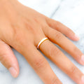 Beautiful Baby Pink 22k Gold Enamel Band 