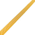 Bold Iconic 22k Gold Flat Chain Bracelet