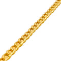 Smooth Finished Cuban Link 22k Gold Baby Bracelet