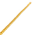 Smooth Finished Cuban Link 22k Gold Baby Bracelet