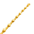 Reflective Alternating 22k Gold Baby Bracelet 