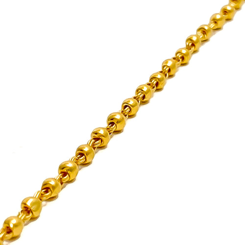 Delicate Mini Orb 22k Gold Baby Bracelet